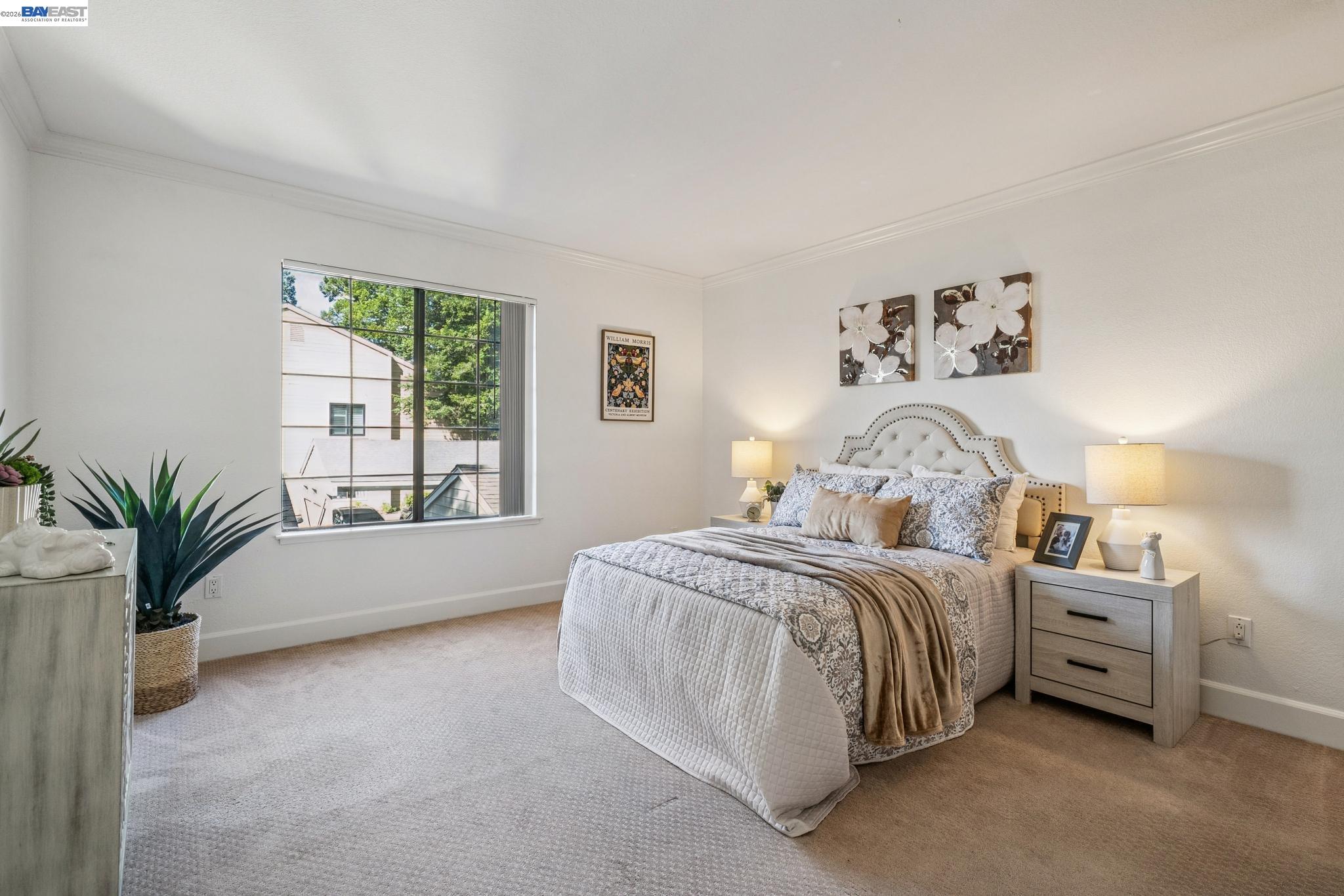 182 Eastridge Drive San Ramon, CA 94582 - Photo 25 of 54 a bedroom with a bed and a large window