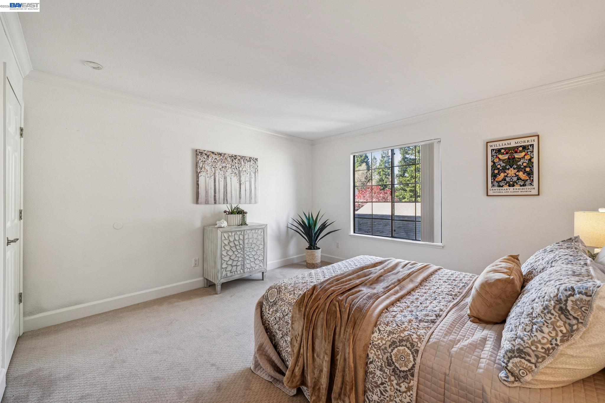 182 Eastridge Drive San Ramon, CA 94582 - Photo 28 of 54 a bedroom with a bed and a large mirror