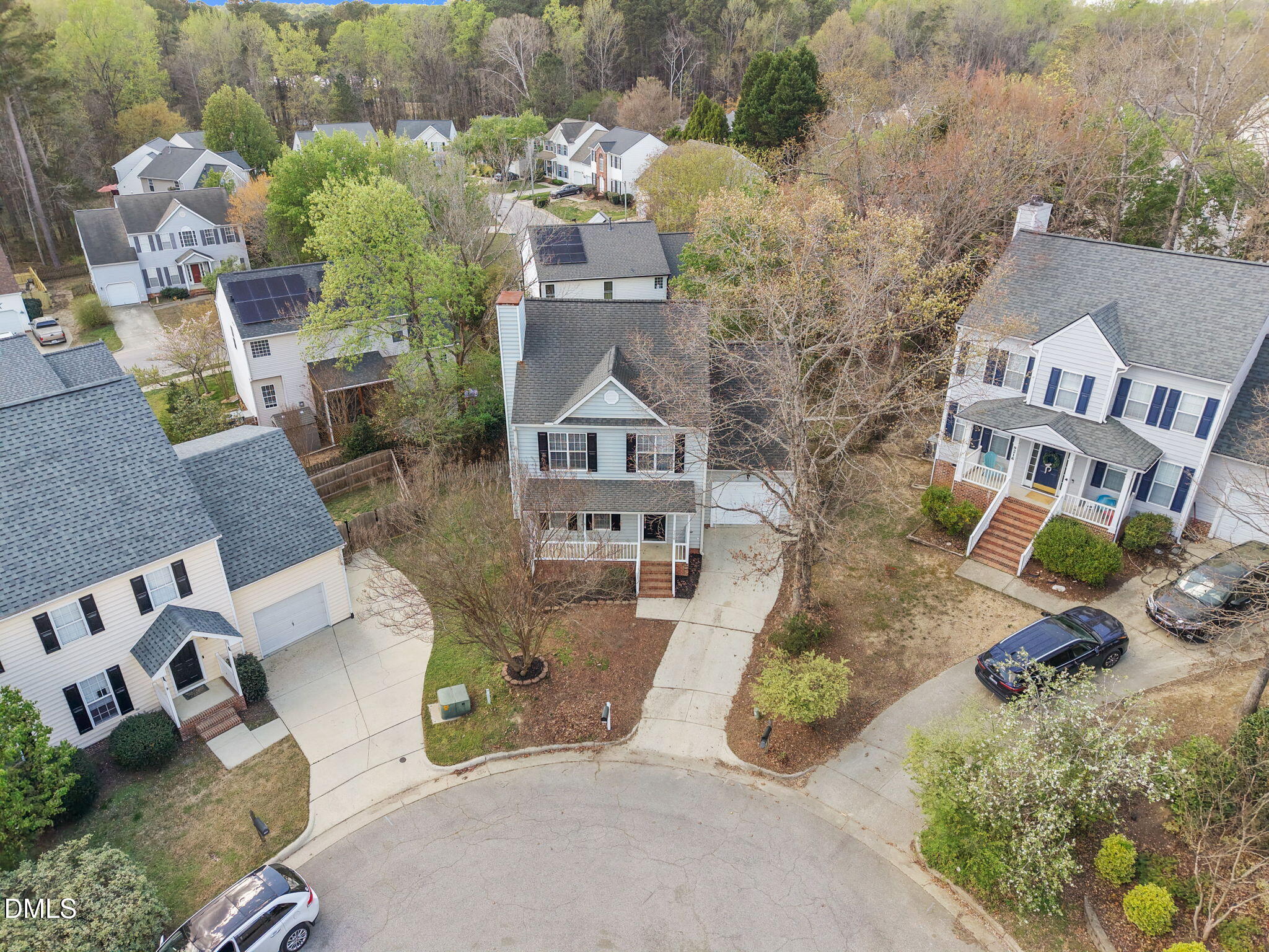 9220 Pennythorne Court Raleigh, NC 27615 - Photo 40 of 49 an aerial view of multiple houses with yard