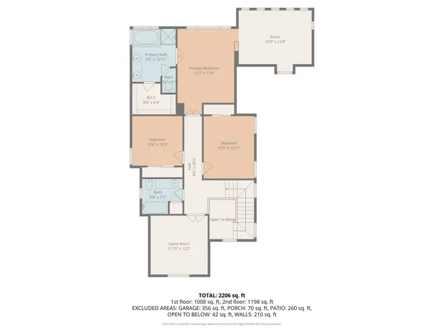 an aerial view of a house with garden space and street view