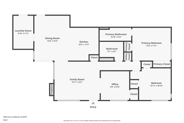 $490,000 | 1580 Lisa Lane, Redlands, CA 92374