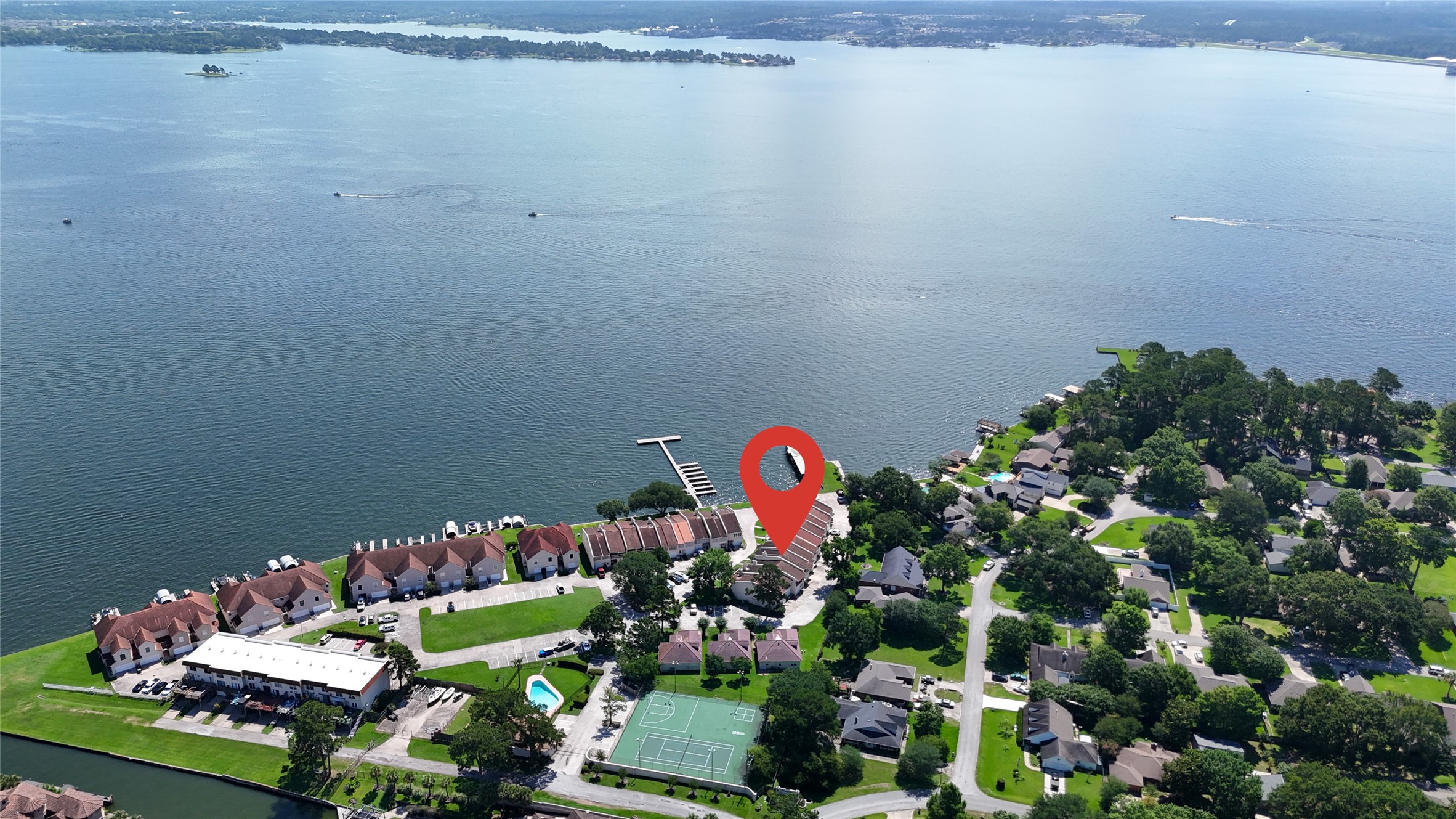 arial view of unit -1 of 51 townhomes and 3 patio homes, Lake Conroe