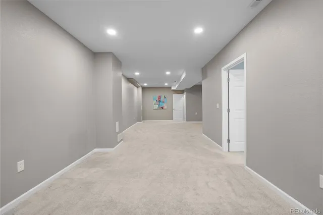 a view of an empty room