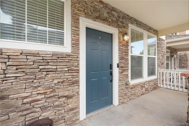 a view of front door of house