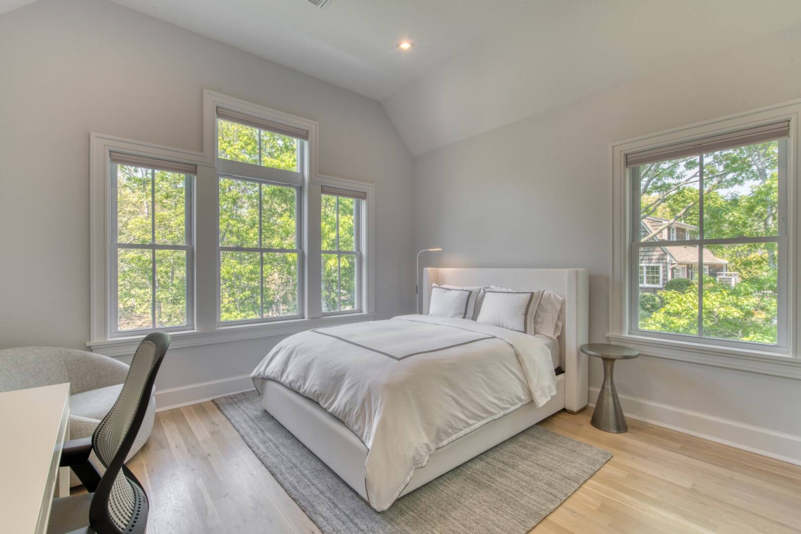 10 Dead Trail Road Water Mill, NY 11976 - Photo 12 of 19 a bedroom with a bed and a large window