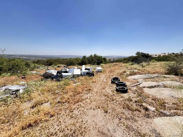 a view of yard with ocean view