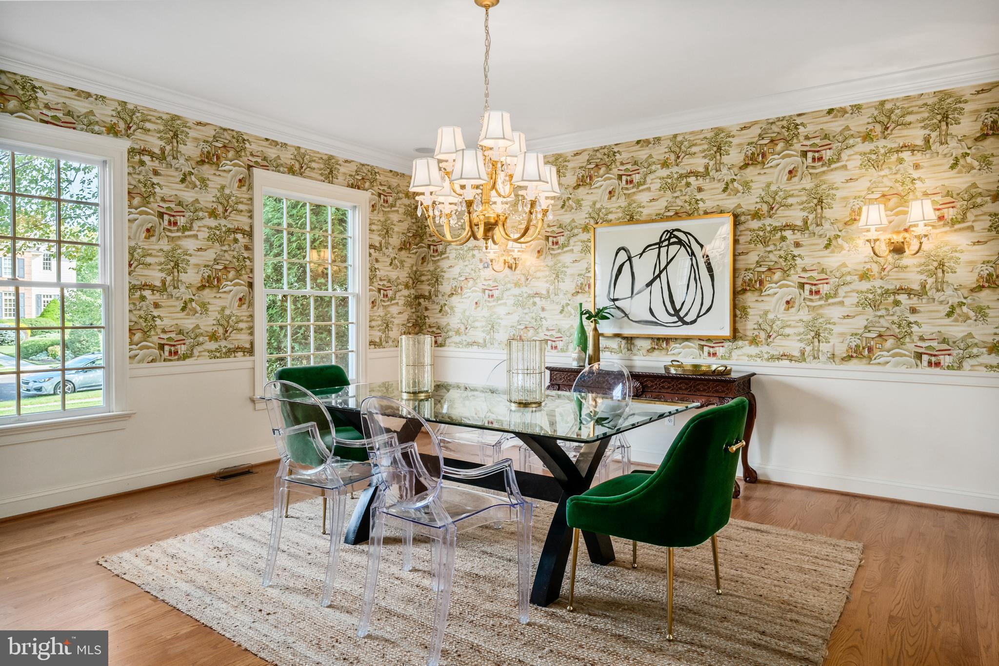 809 Matlack Drive Moorestown, NJ 08057 - Photo 16 of 67 a view of a dining room with furniture window and wooden floor