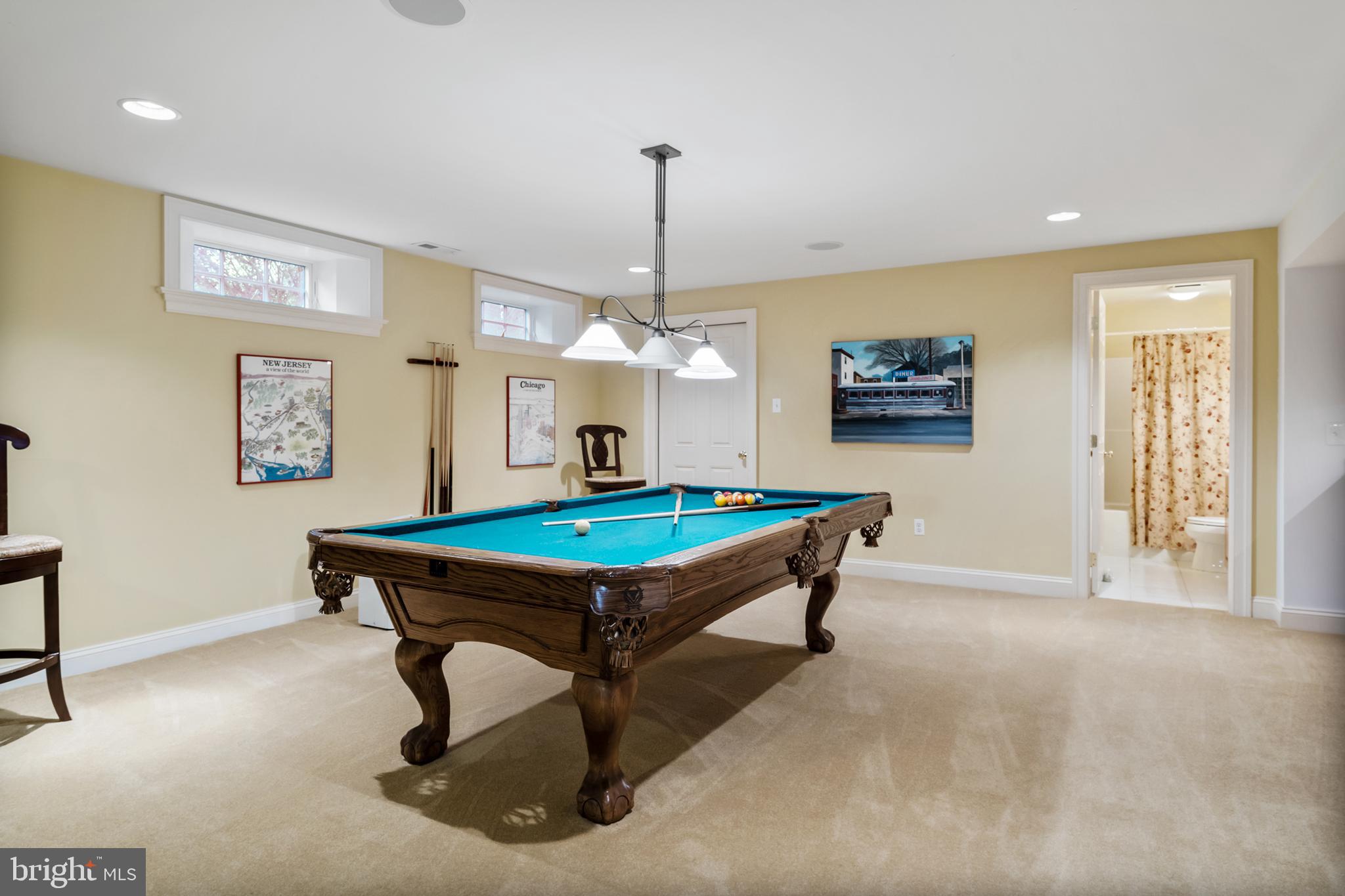 809 Matlack Drive Moorestown, NJ 08057 - Photo 50 of 67 a room with pool table and windows