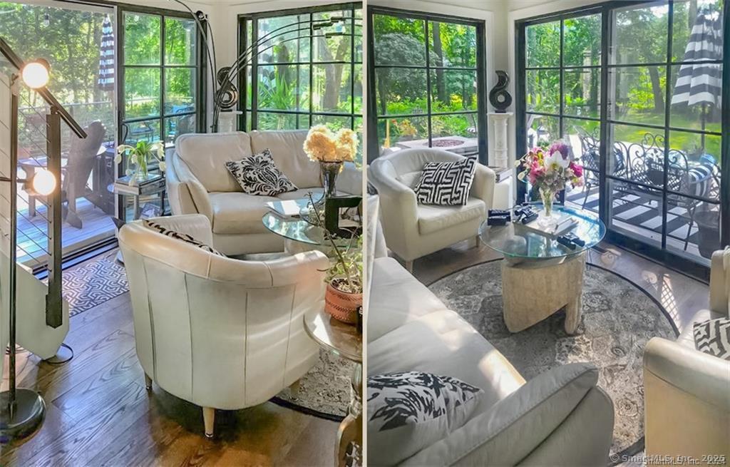 47 Johnson Road Kent, CT 06757 - Photo 6 of 40 a living room with furniture and a floor to ceiling window