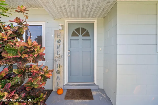 front view of front door of house