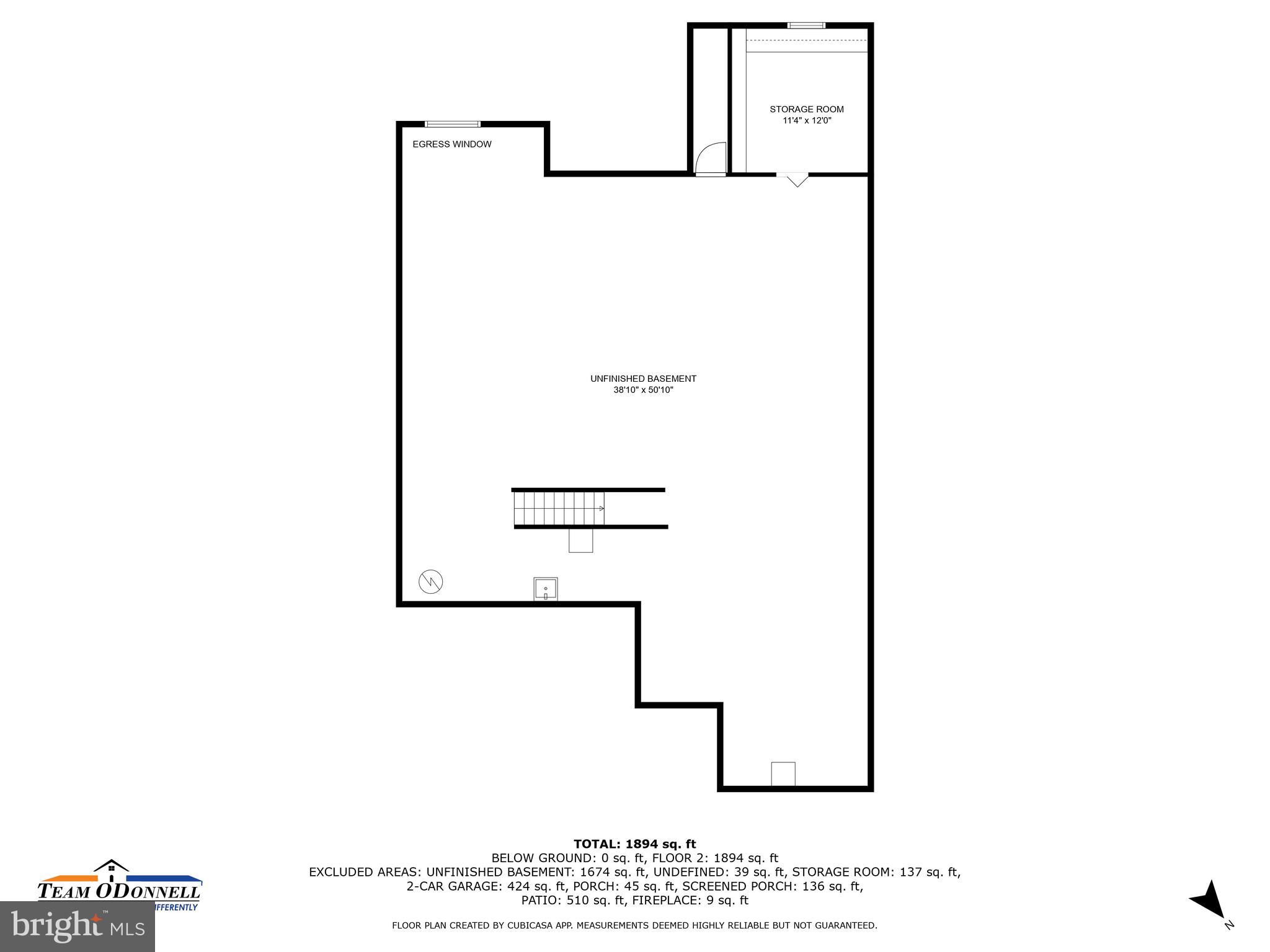 166 Silver Maple Road Middletown, DE 19709 - Photo 58 of 58 Basement - Floor Plan