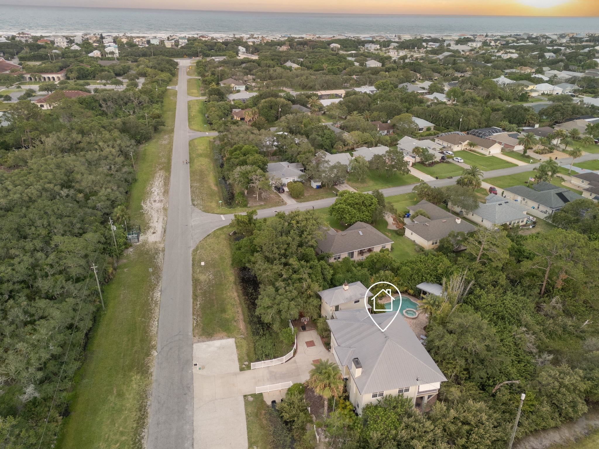 311 Weff Road St. Augustine, FL 32080 - Photo 59 of 65 an aerial view of a city with lots of residential buildings