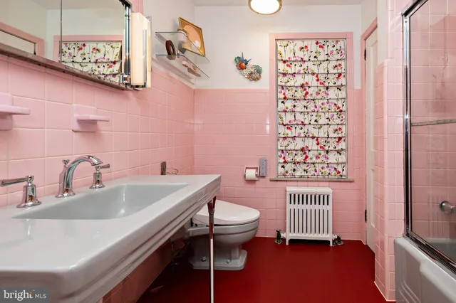 a kitchen with cabinets and furniture