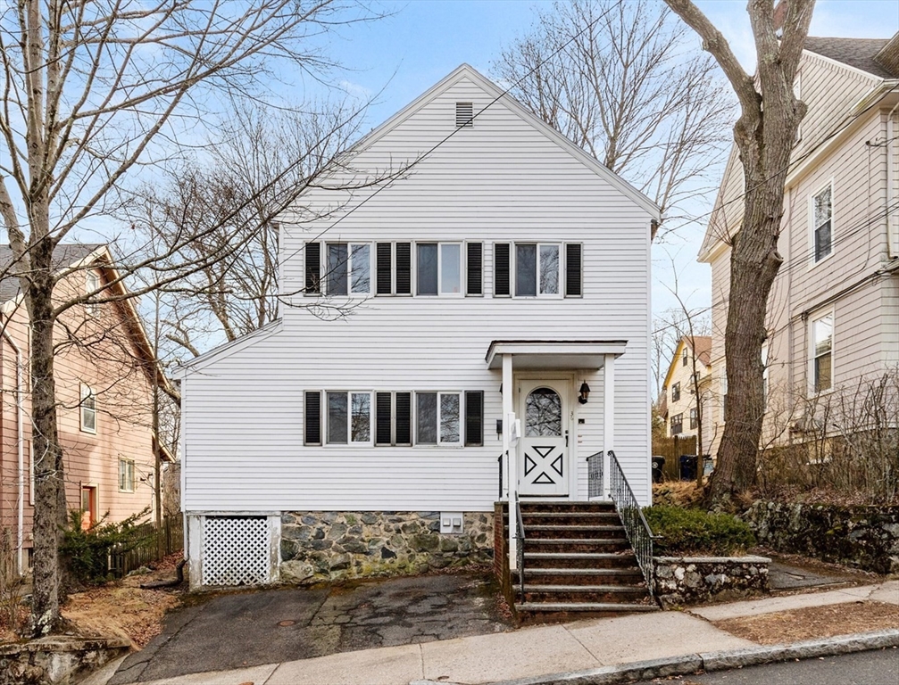 a front view of a house