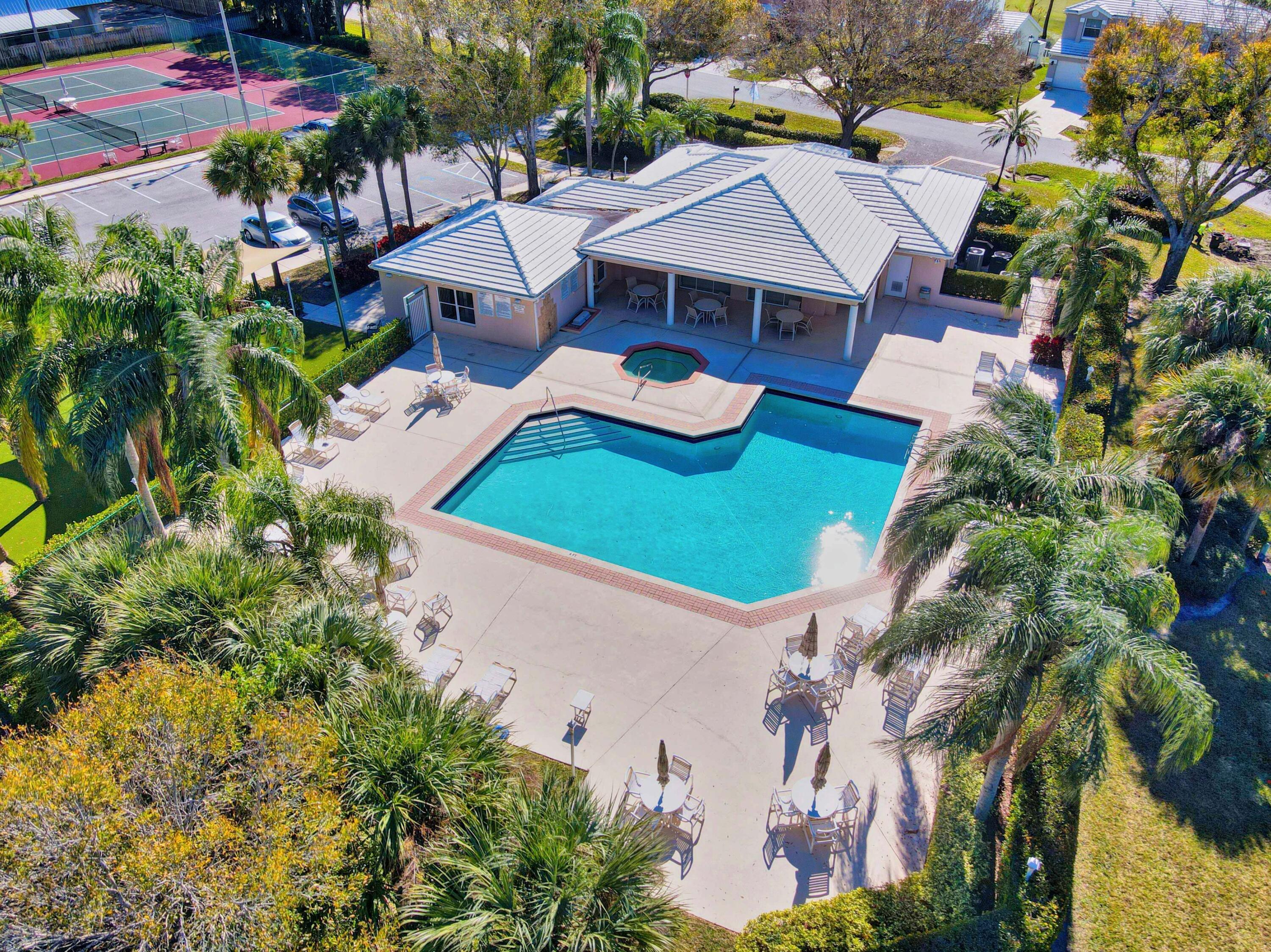 18166 Southeast Fairview Circle Jupiter, FL 33469 - Photo 42 of 48 Aerial Community Pool