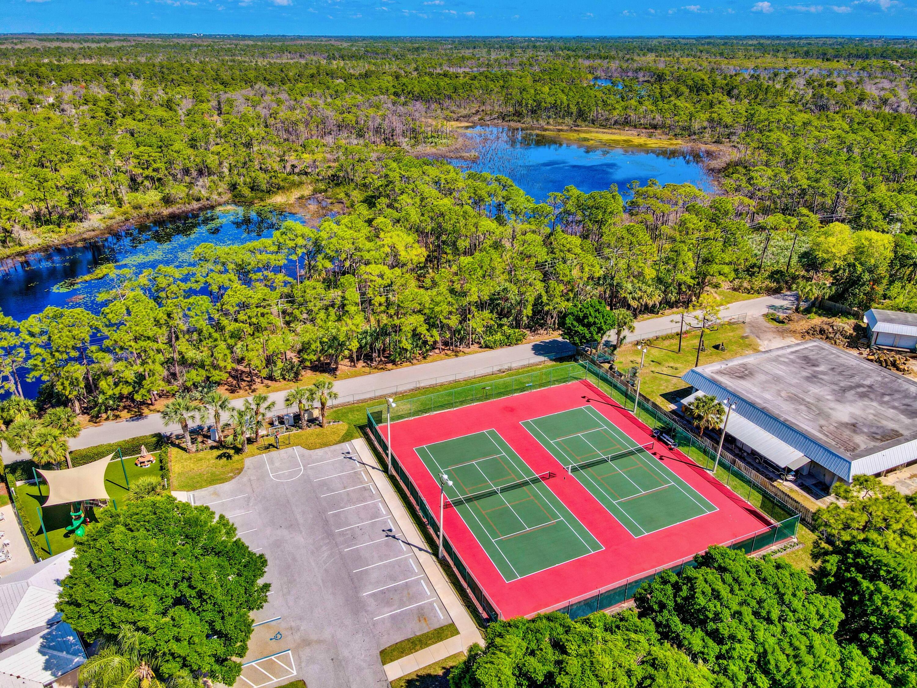 18166 Southeast Fairview Circle Jupiter, FL 33469 - Photo 47 of 48 Aerial Tennis Courts