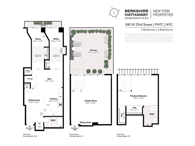 $2,395,000 | 240 West 23rd Street, Unit PHC | Chelsea