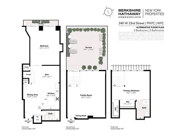 $2,395,000 | 240 West 23rd Street, Unit PHC | Chelsea