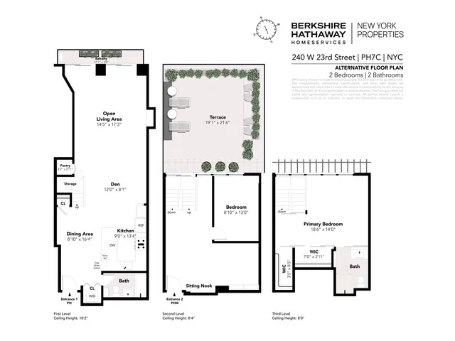 $2,395,000 | 240 West 23rd Street, Unit PHC | Chelsea