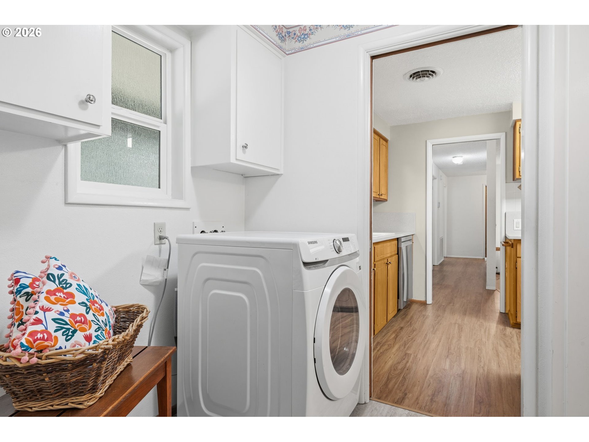 91638 Horse Creek Road Blue River, OR 97413 - Photo 18 of 47 a view of livingroom with washer and dryer