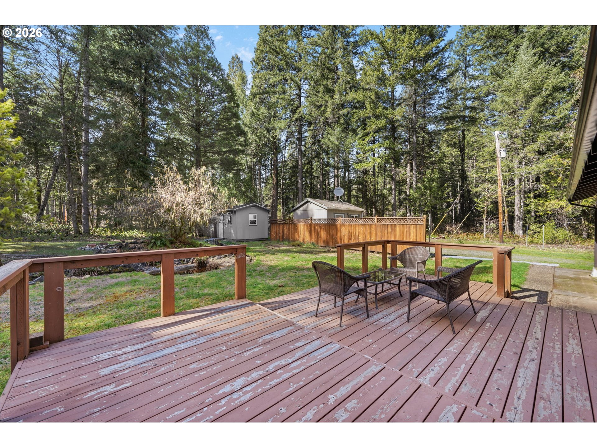 91638 Horse Creek Road Blue River, OR 97413 - Photo 33 of 47 a view of outdoor space with seating yard