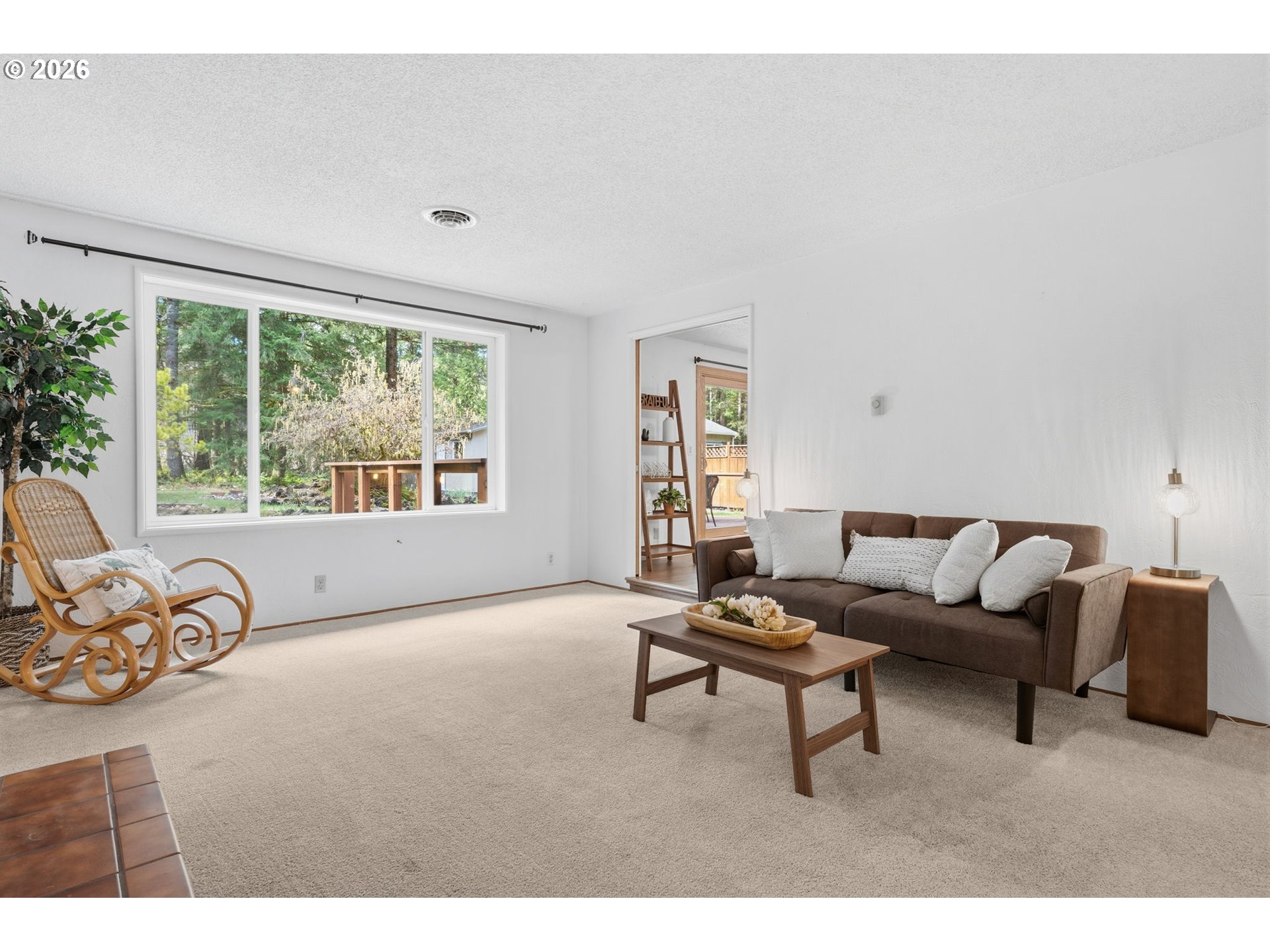 91638 Horse Creek Road Blue River, OR 97413 - Photo 5 of 47 a living room with furniture and a large window