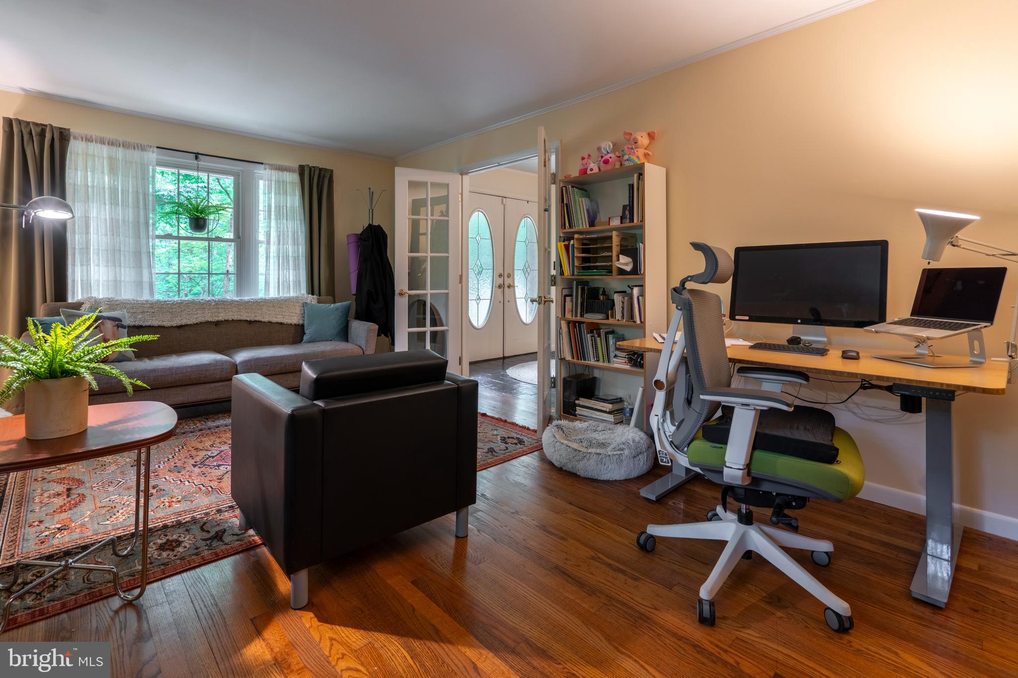 284 Whites Mill Road Green Lane, PA 18054 - Photo 14 of 54 a work room with furniture wooden floor and a flat screen tv