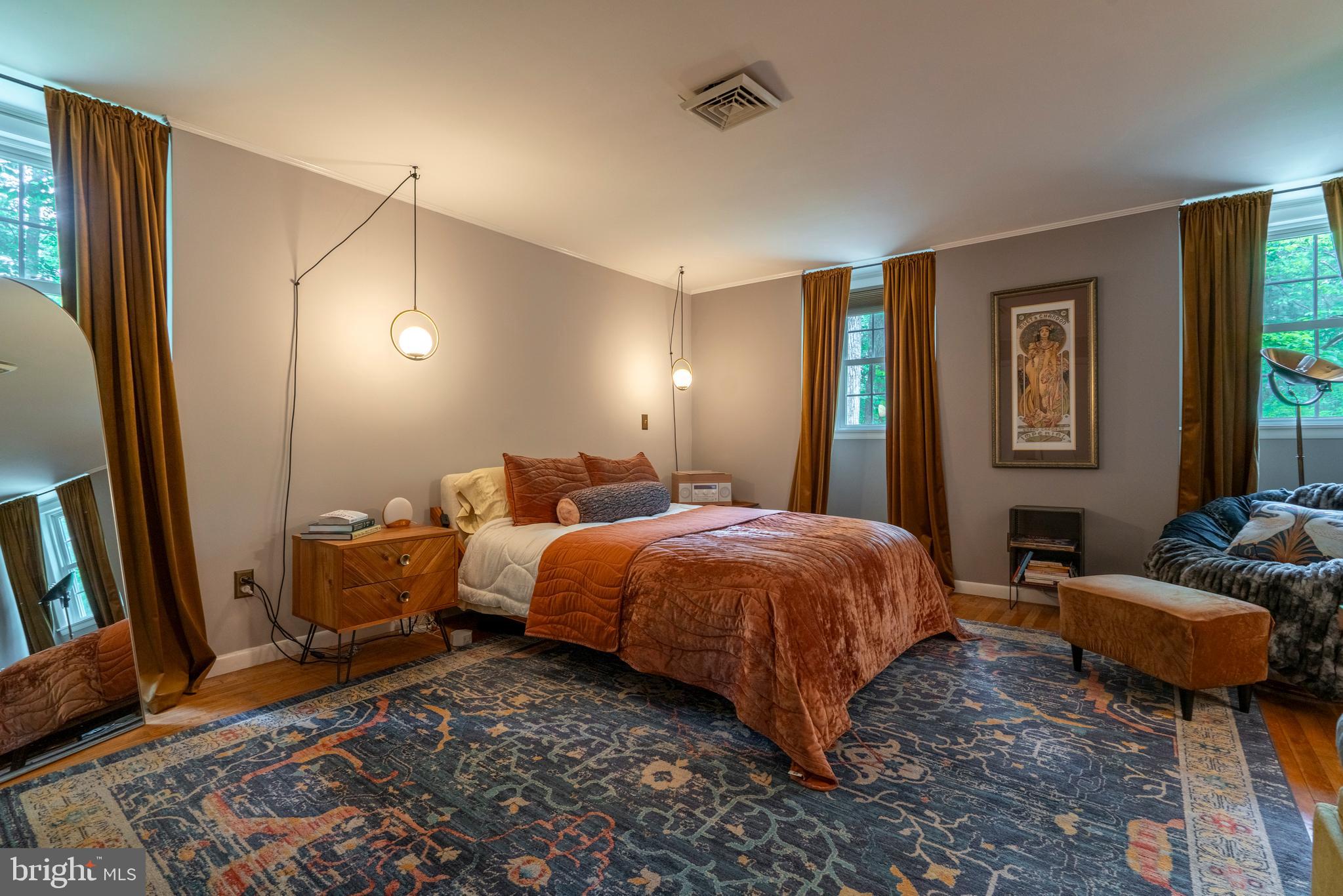 284 Whites Mill Road Green Lane, PA 18054 - Photo 36 of 54 a spacious bedroom with a bed and wooden floor