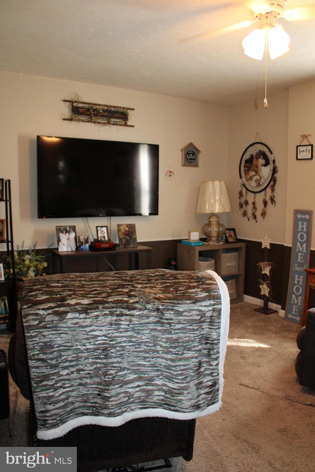 10117 Hummingbird Street Ellerslie, MD 21529 - Photo 32 of 76 a living room with furniture and a flat screen tv