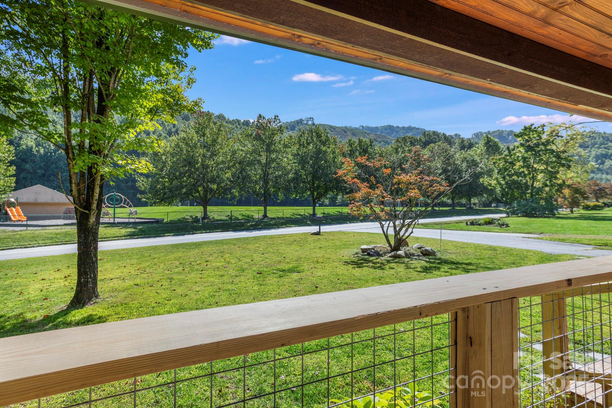 1808 Allens Creek Road Waynesville, NC 28786 - Photo 9 of 45 a view of a garden with a slide