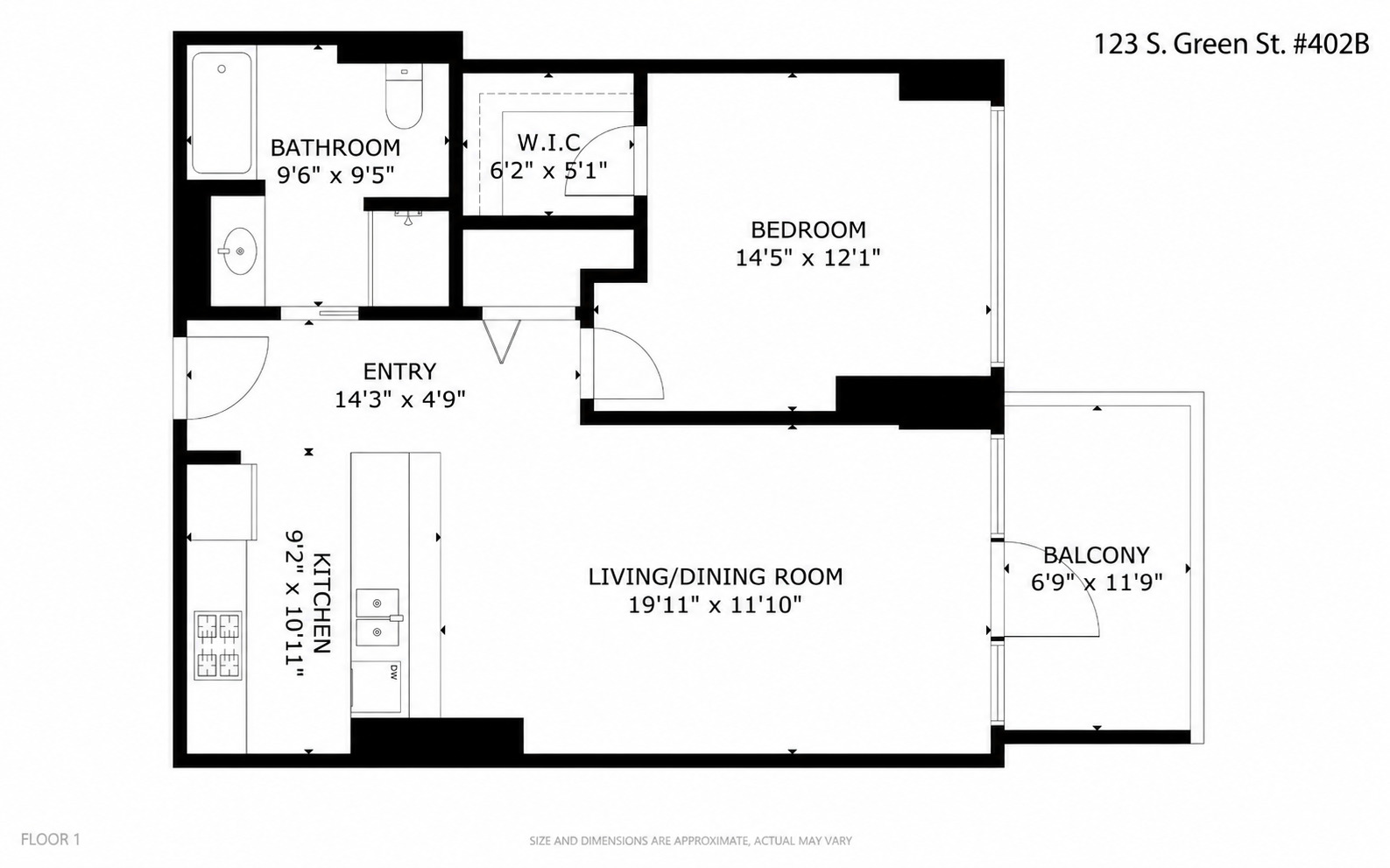 123 South Green Street, Unit 402B Chicago, IL 60607 - Photo 13 of 15