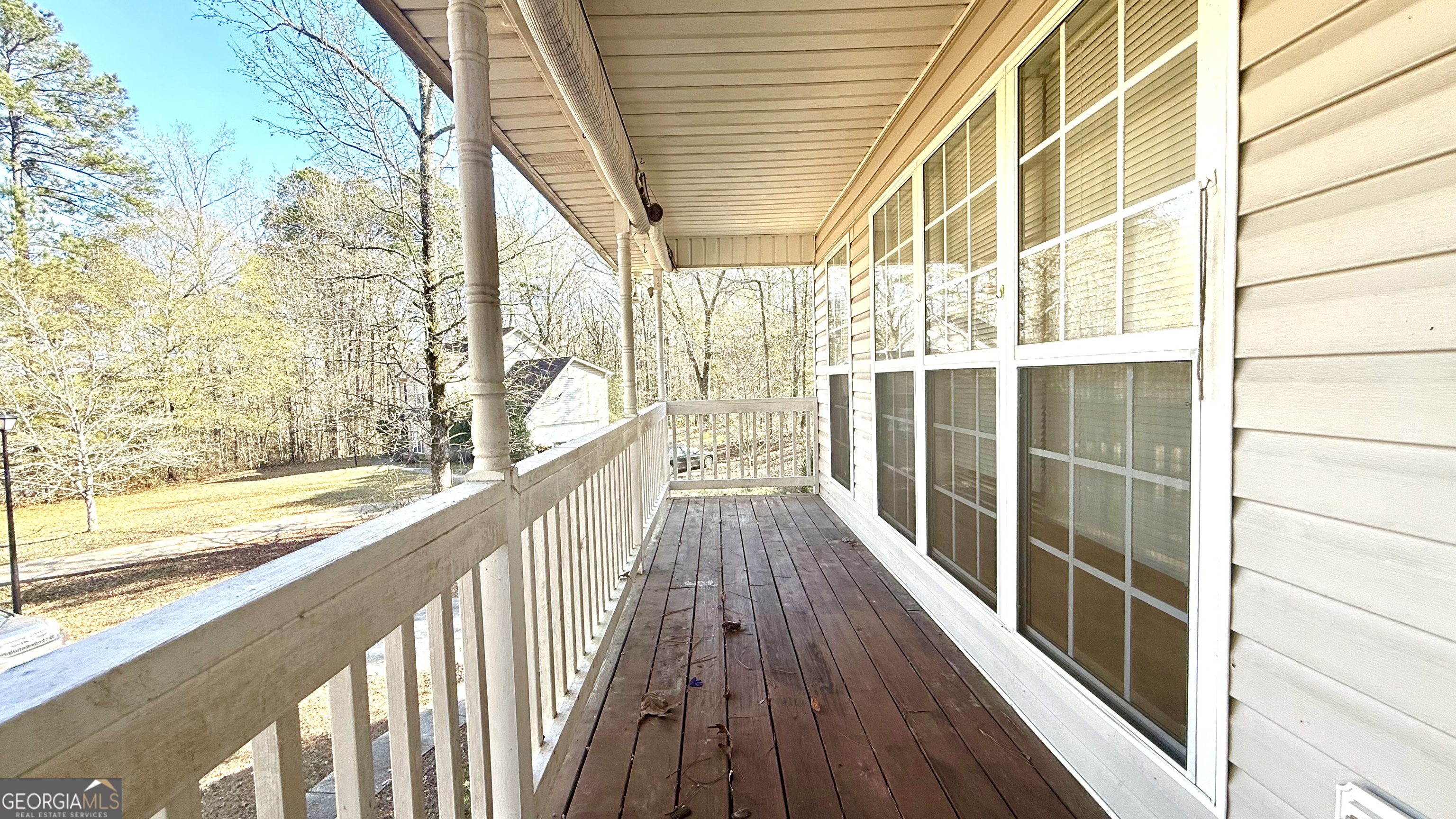 230 Mels Way Stockbridge, GA 30281 - Photo 13 of 40 a view of balcony with wooden floor
