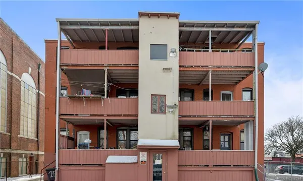a tall building with a lot of windows