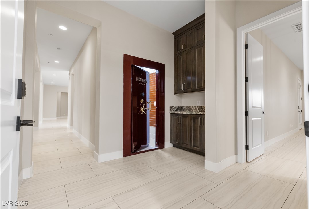 9865 Bright Angel Way Las Vegas, NV 89149 - Photo 40 of 98 Walk in Safe/Panic Room with Slat Wall