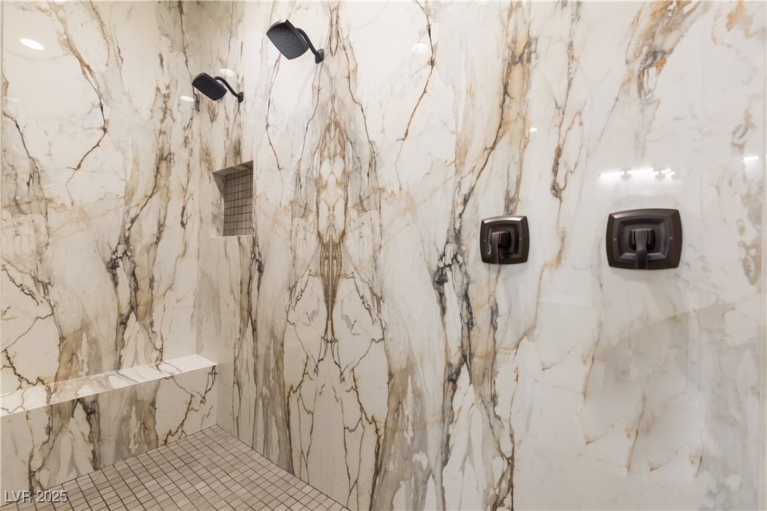 9865 Bright Angel Way Las Vegas, NV 89149 - Photo 52 of 98 Full bath featuring a marble finish shower
