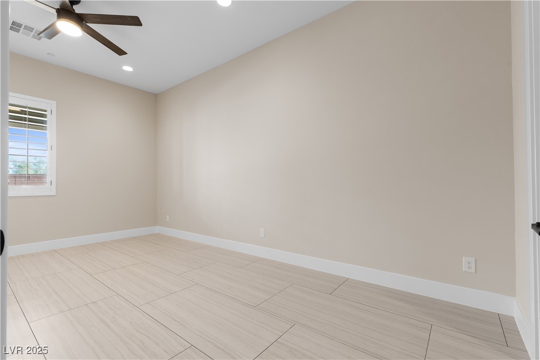 9865 Bright Angel Way Las Vegas, NV 89149 - Photo 70 of 98 Casita 1 bedroom 5 featuring ceiling fan, baseboards, and recessed lighting