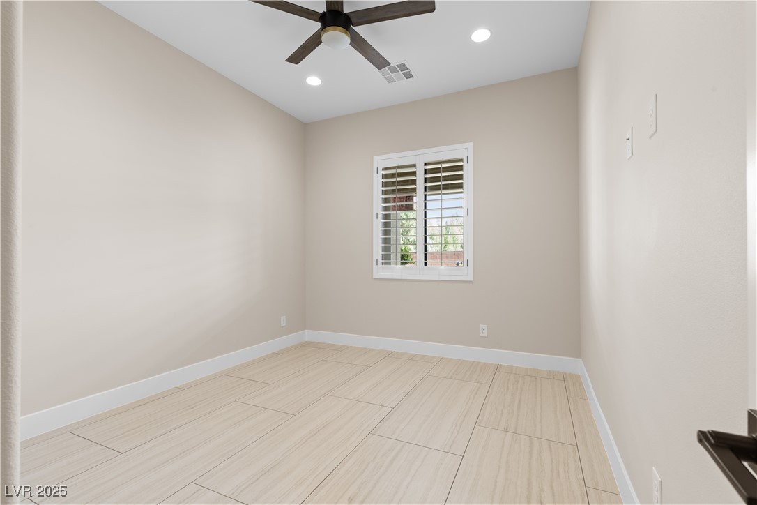9865 Bright Angel Way Las Vegas, NV 89149 - Photo 71 of 98 Casita 1 Bedroom 4 with a ceiling fan, recessed lighting, and baseboards.