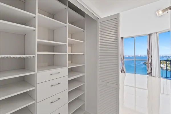 a view of walk in closet