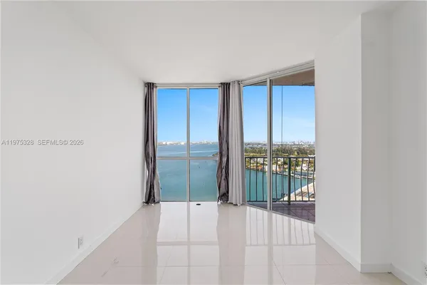 a view of a room with window