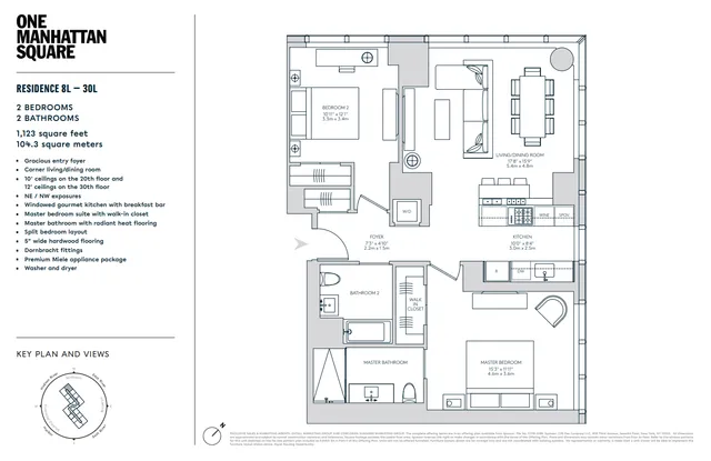 $2,319,000 | 252 South Street, Unit 27L | Two Bridges
