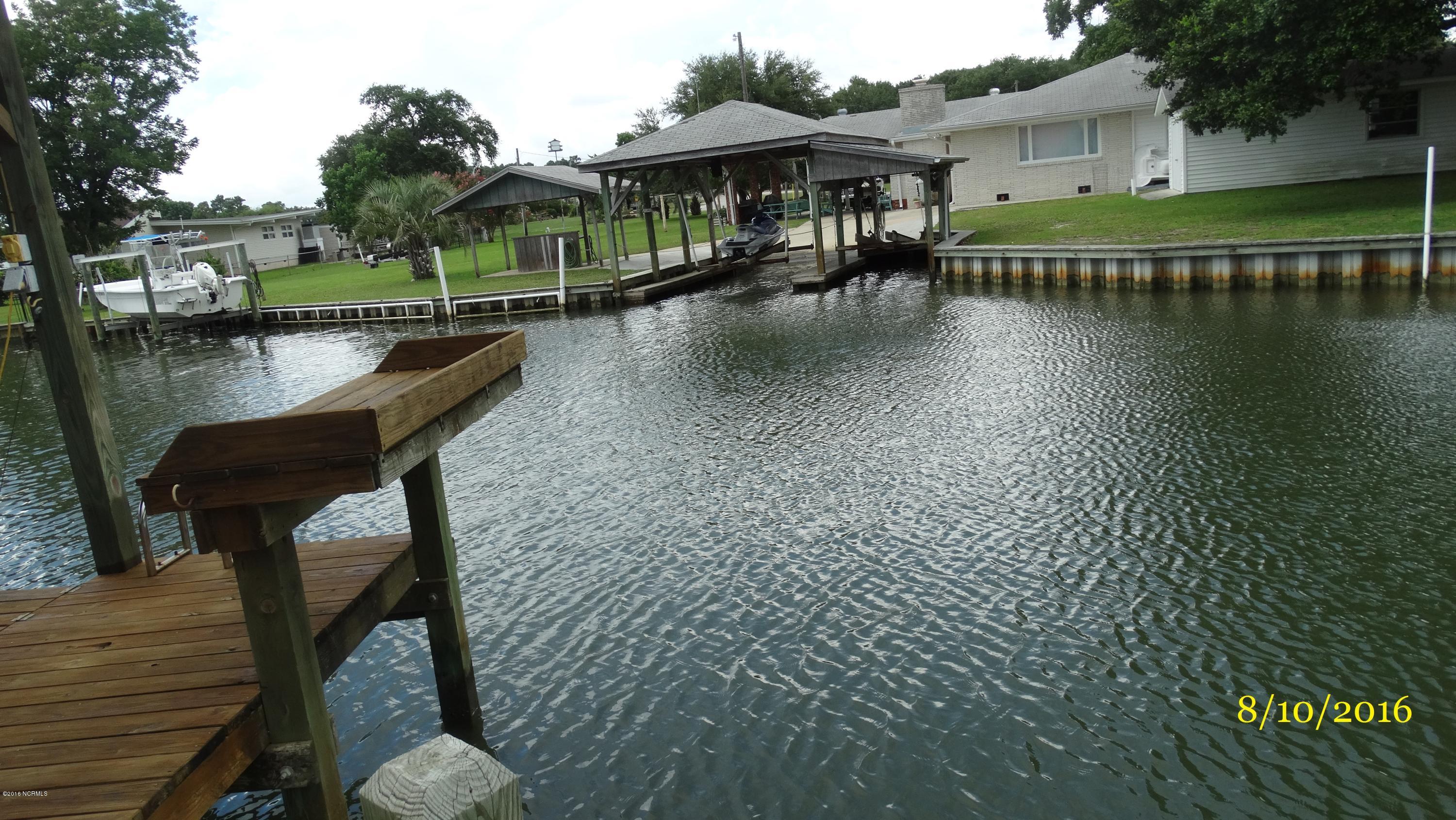 146 Bell Pointe Road Sneads Ferry, NC 28460 - Photo 3 of 27 Canal at Rear of Home