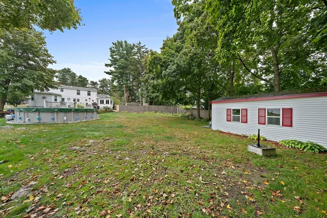 a house view with a garden space