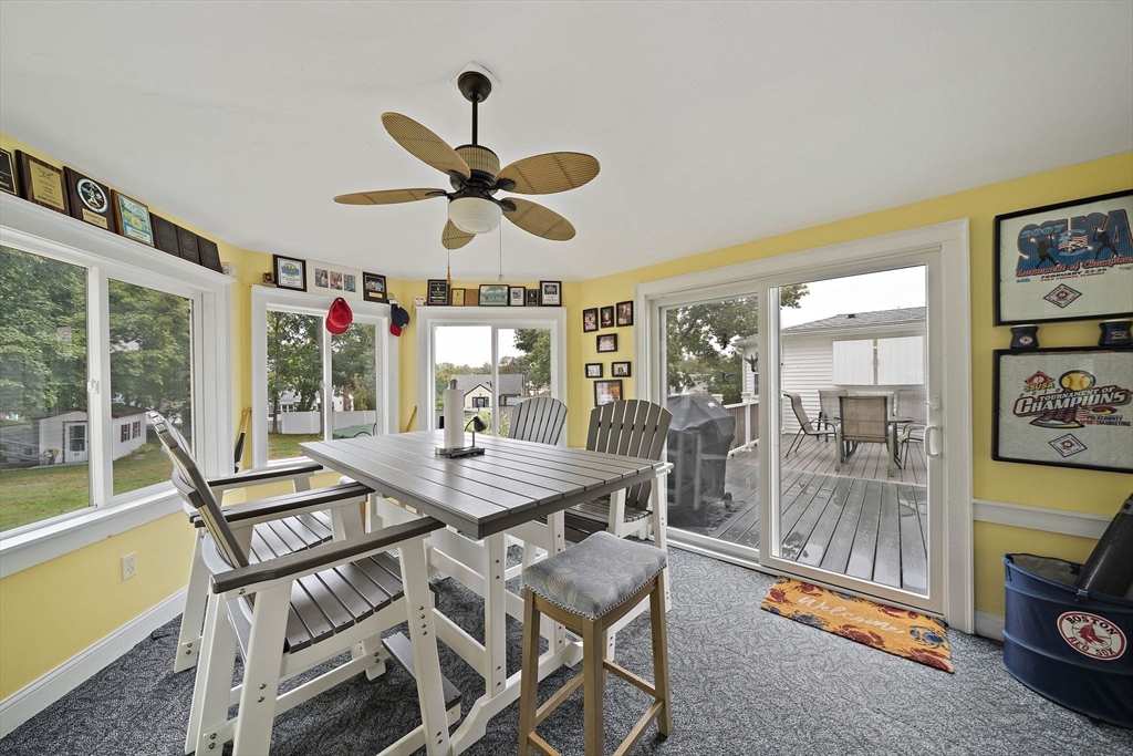 16 Jay Road Weymouth, MA 02190 - Photo 7 of 40 a view of a dining room with furniture window and outside view