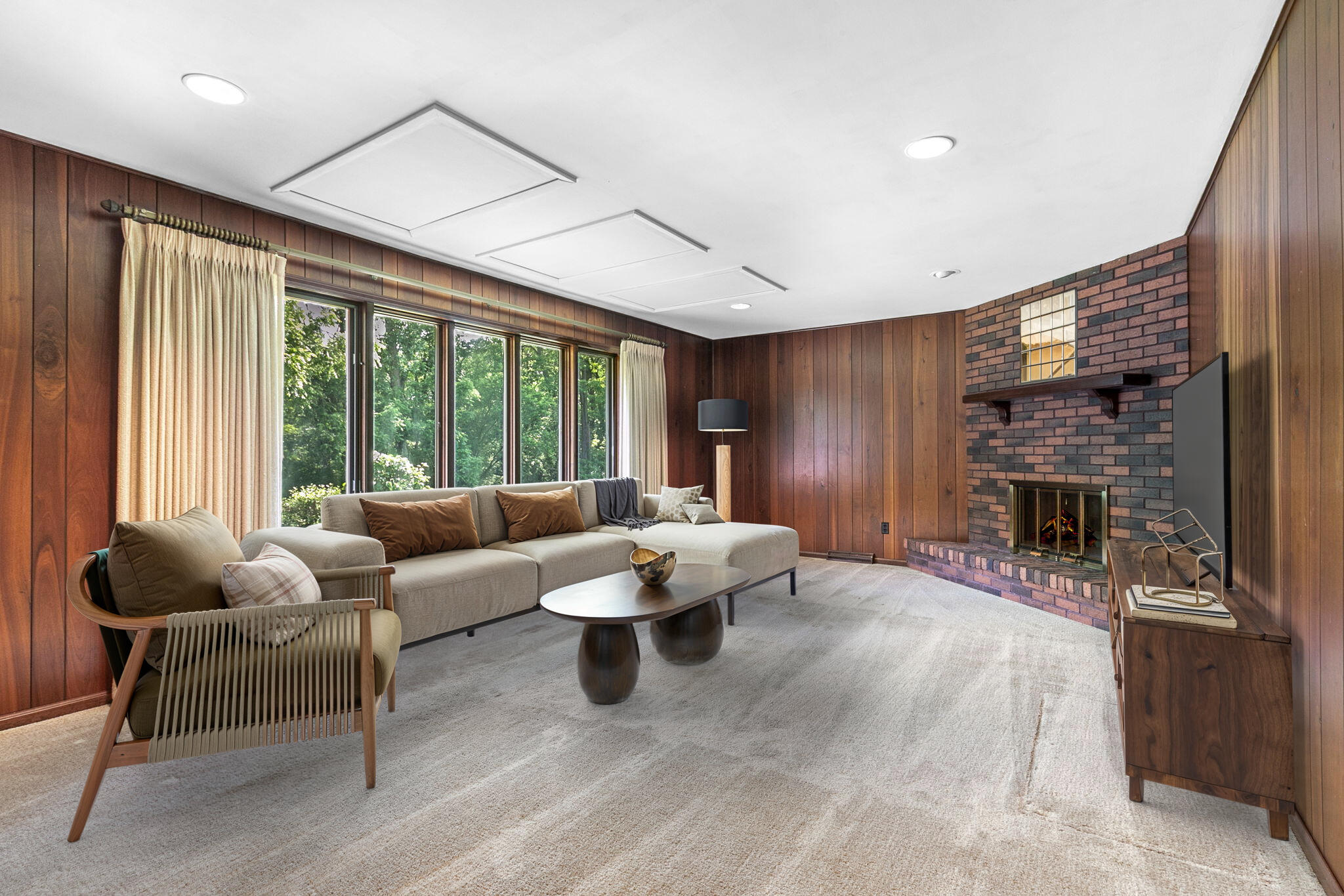 1121 Cheyenne Drive Crown Point, IN 46307 - Photo 9 of 18 a living room with furniture and a fireplace