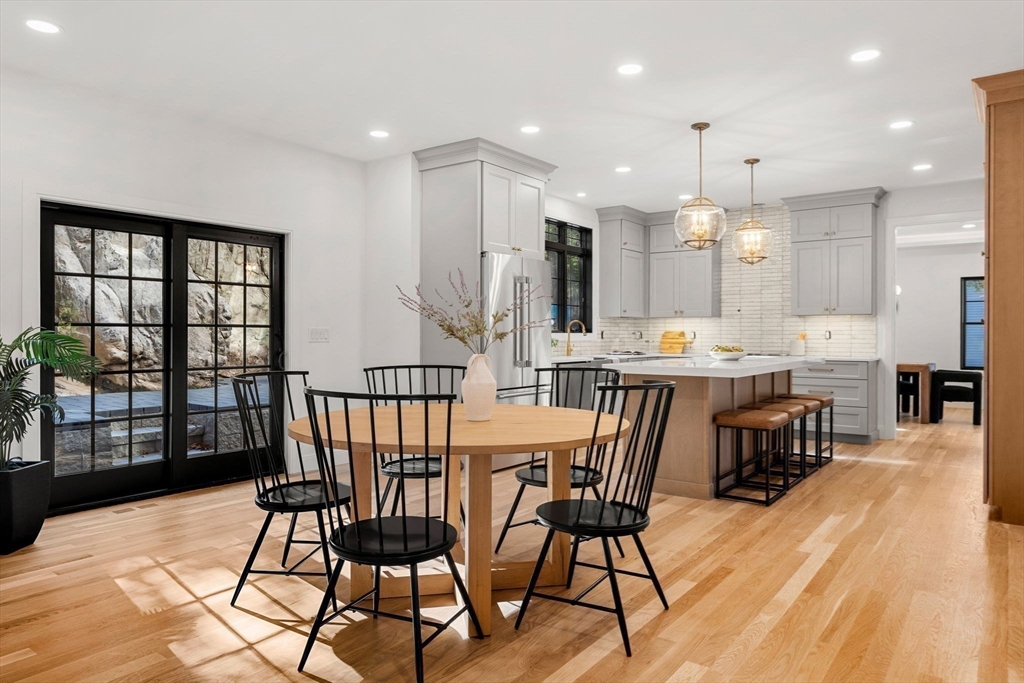 59 Dexter Road Melrose, MA 02176 - Photo 19 of 41 a view of a dining room with furniture