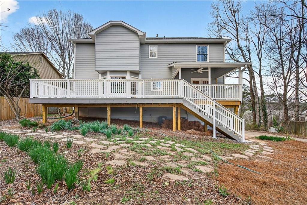 1028 Boston Ridge Woodstock, GA 30189 - Photo 35 of 37 a house view with a garden space