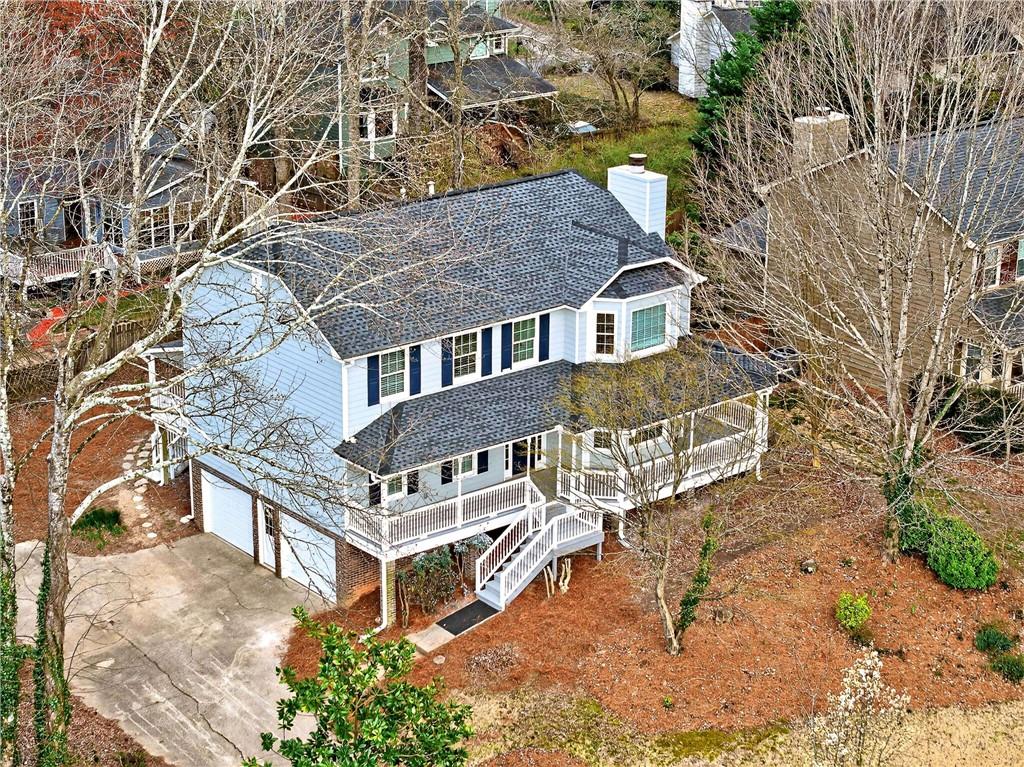 1028 Boston Ridge Woodstock, GA 30189 - Photo 36 of 37 front view of a house with a yard