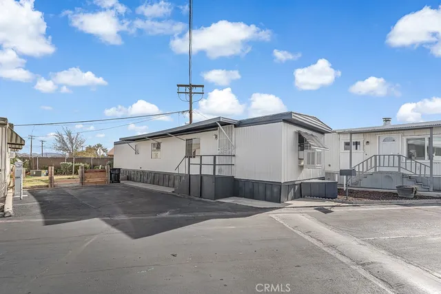 a view of a house with a patio