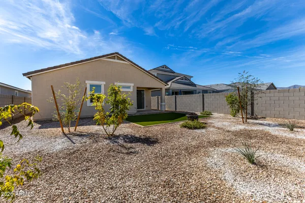 a view of a house with a patio