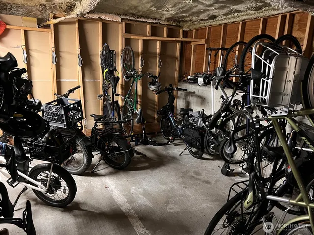 a view of a bike storage